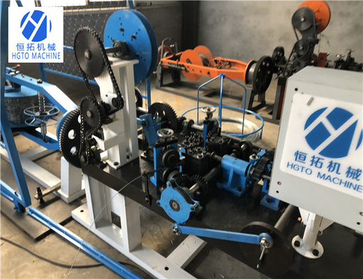 Машина производства колючей проволоки HGTO 3KW, PVC покрыла машину загородки колючей проволоки